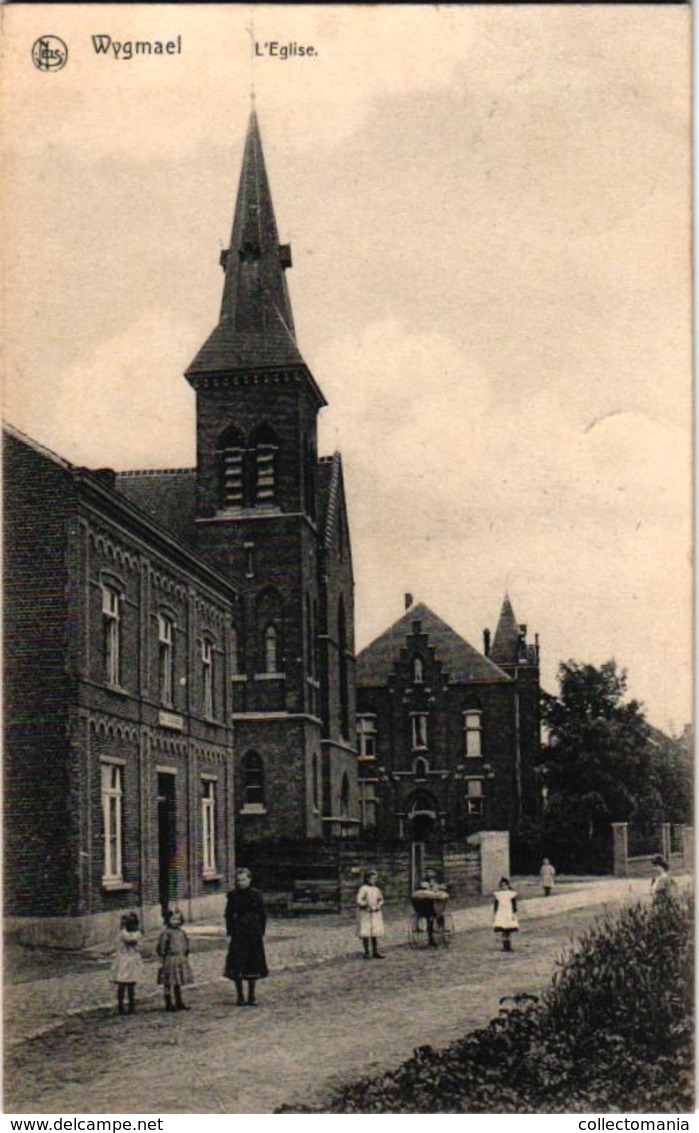 2 Oude Postkaarten NELS  Wijgmaal  Wygmael  Klooster Ursulinen  Couvent Des Ursulines 1908  Kerk  Edit. Berckmans - Andere & Zonder Classificatie