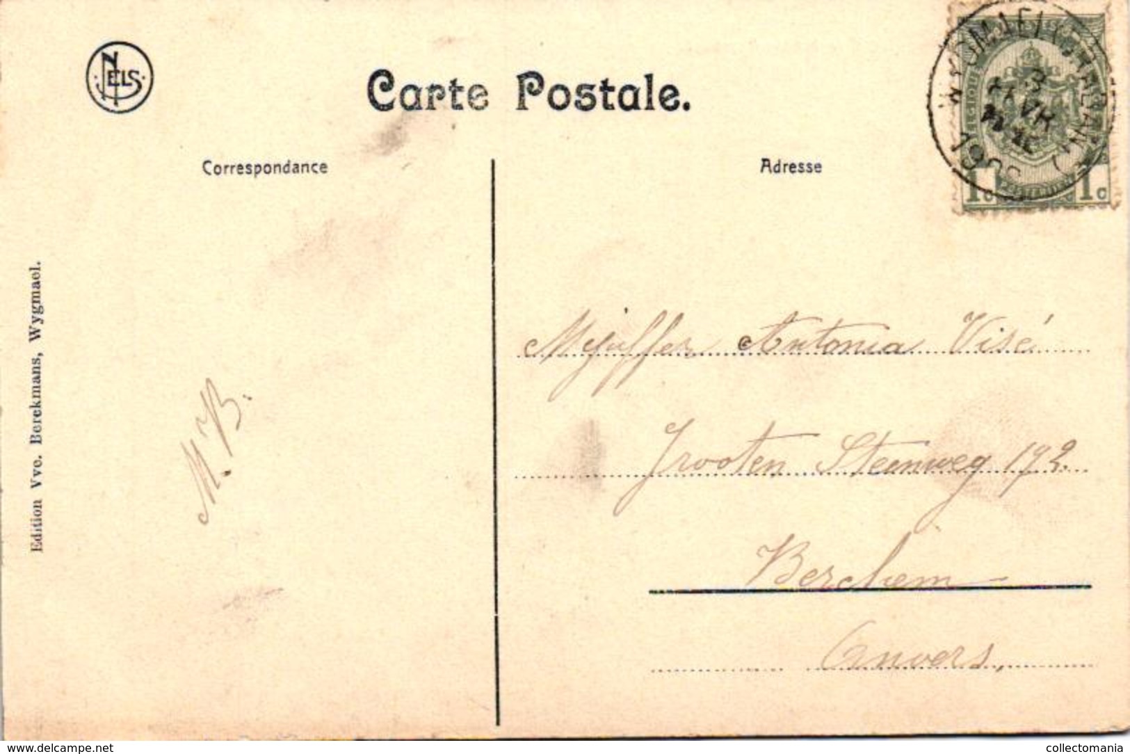 2 Oude Postkaarten   Wijgmaal  Wijgmael   Villa Kestens Edit. Berckmans   Villa Marthe-Germaine 1908 - Other & Unclassified