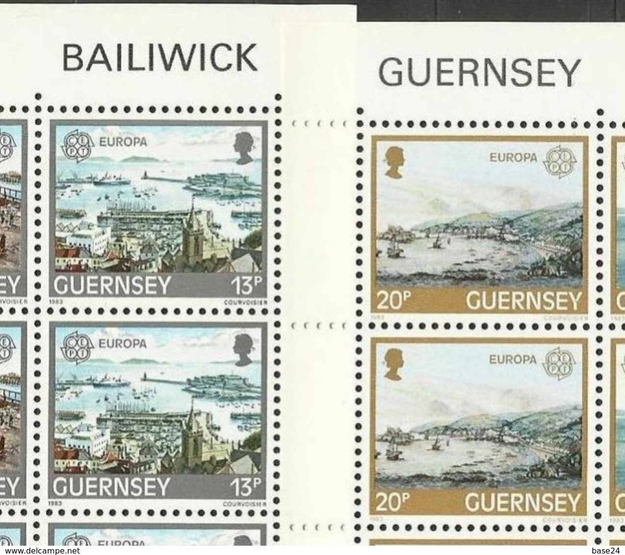 1983 Guernsey EUROPA CEPT EUROPE 20 Serie Di 2v. In Minifoglio MNH** Minisheet - 1983