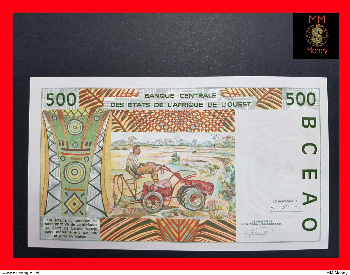 Benin 500 Francs 1994   WAS  P. 210b UNC - Bénin