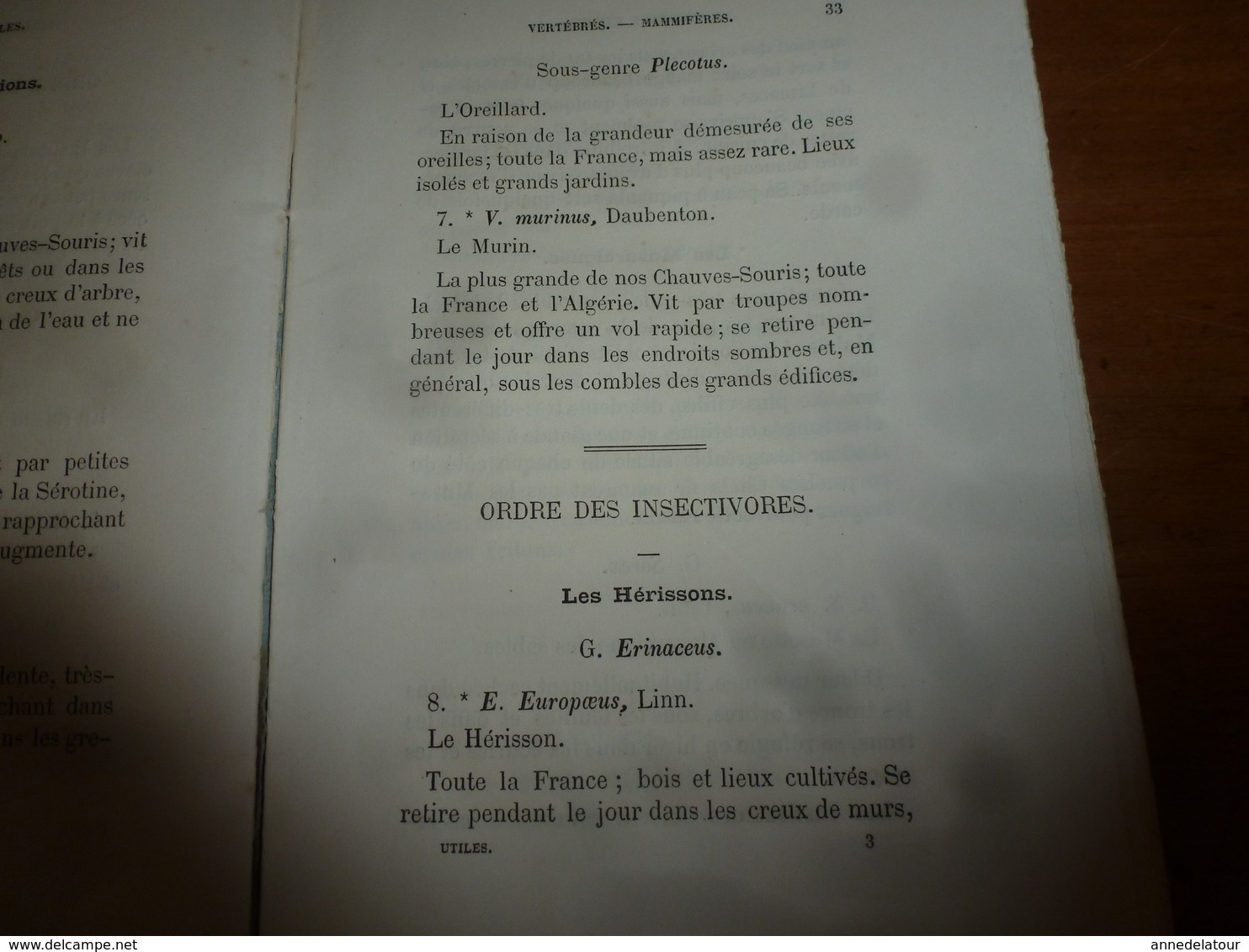 1878 Catalogue raisonné des ANIMAUX UTILES - par Maurice Girard docteur ès Sciences Naturelles