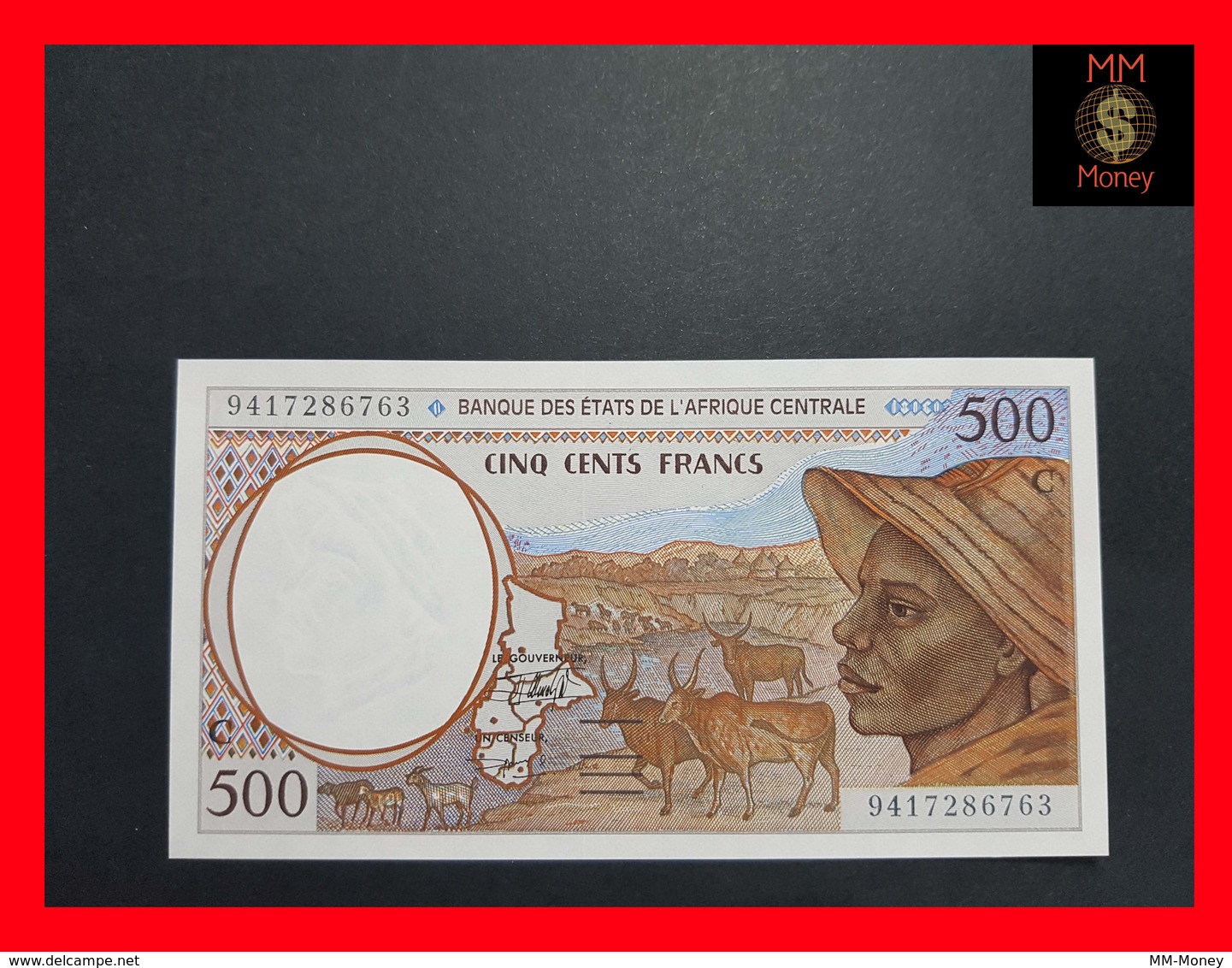 CENTRAL AFRICAN STATES "C"  CONGO  500 Francs 1994  P. 101C B UNC - Centraal-Afrikaanse Staten