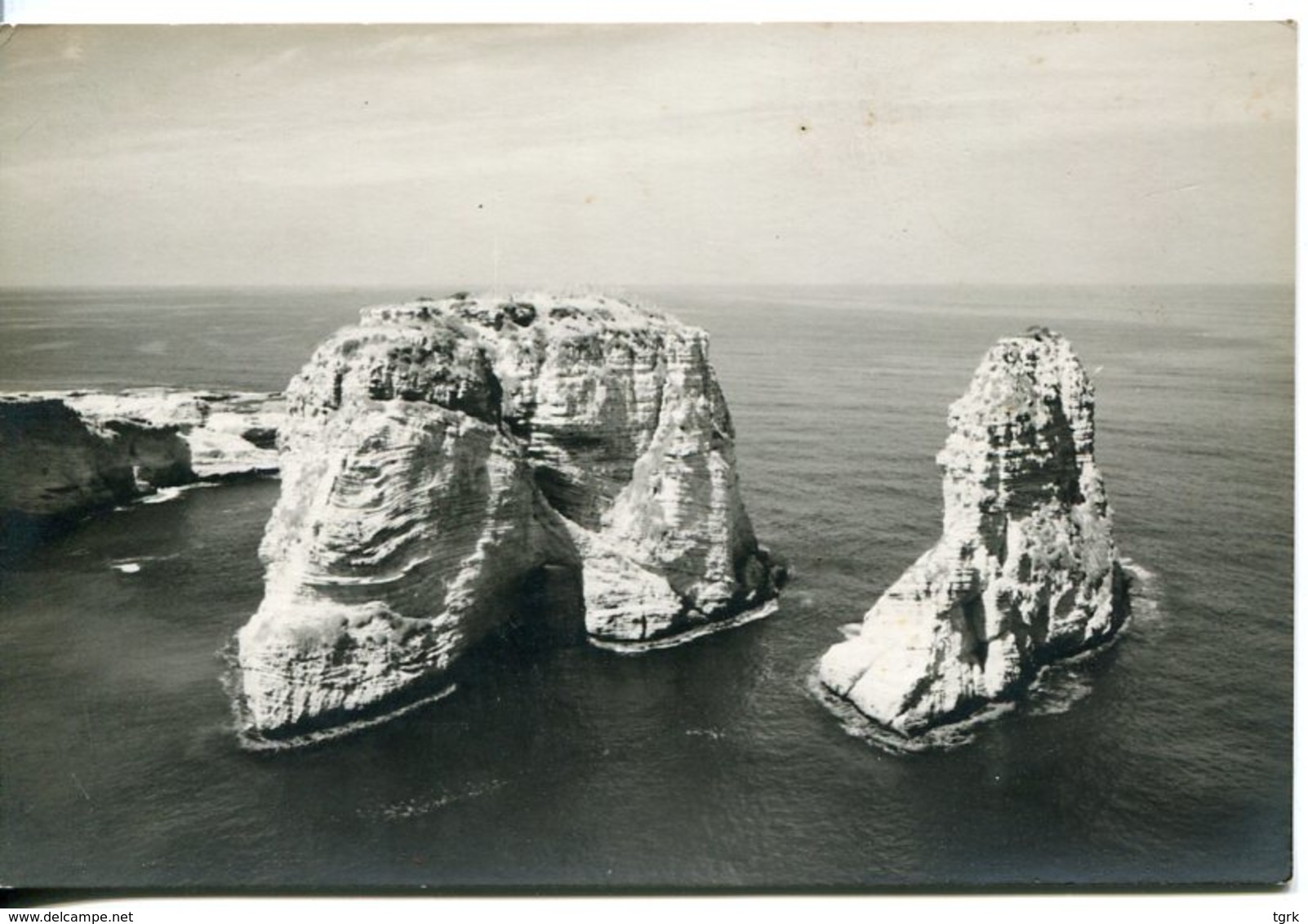 LIBAN LEBANON PIGEON ROCK  REAL PHOTO VAROUJAN SETIAN BEYROUTH - Liban