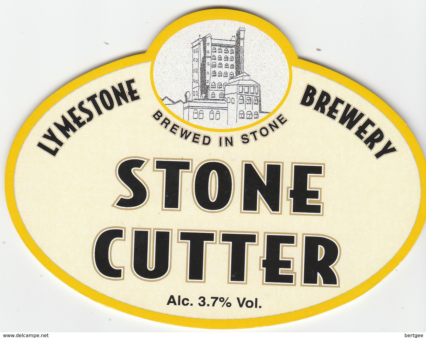 LYMESTONE BREWERY (STONE, ENGLAND) - STONE CUTTER - PUMP CLIP FRONT - Schilder