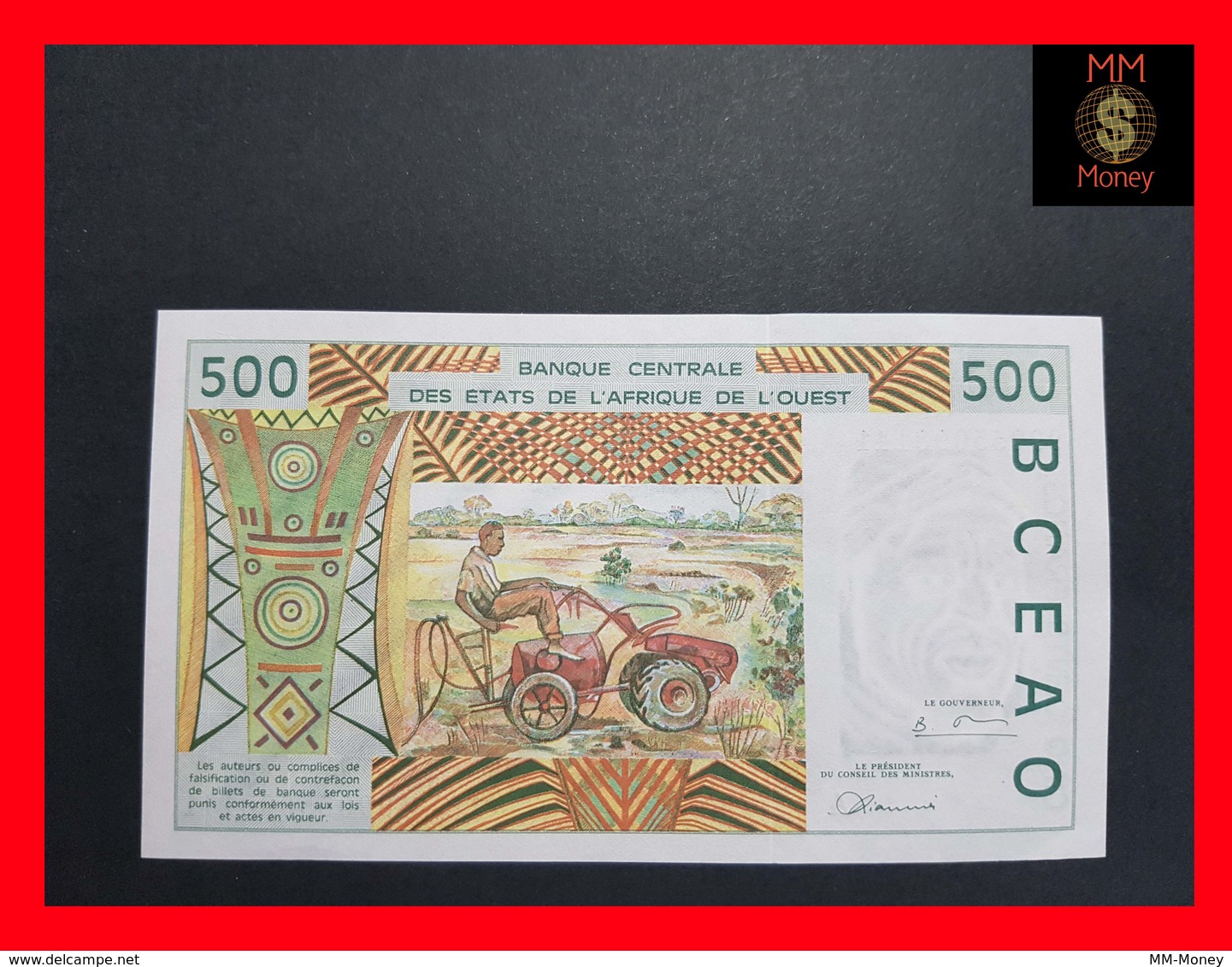 Ivory Coast 500 Franc 1999 WAS  P. 110 A J UNC- - Côte D'Ivoire