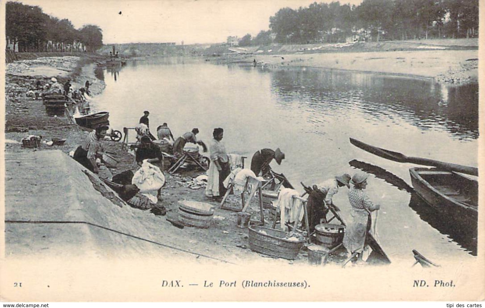 40 - Dax - Le Port, Blanchisseuses (lavandières) - Dax