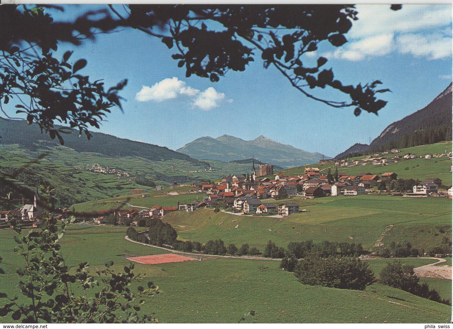 Savognin Im Hintergrund Scalottas Und Stänzerhorn - Savognin