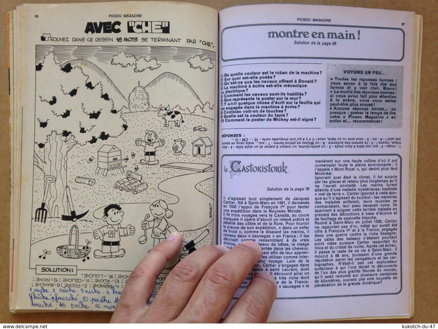 Disney - Picsou Magazine ° Année 1984 - N°147 (avec grand défaut d'usure)