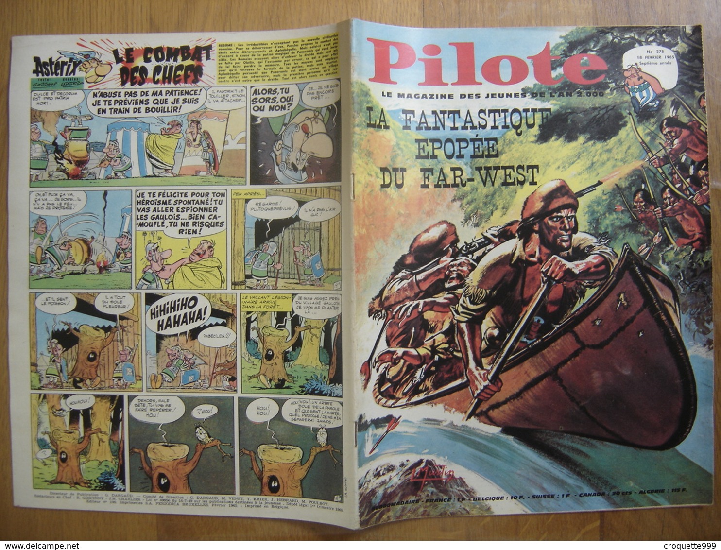 1965 PILOTE 278 Pilotorama Les Premiers Pionniers De La Marche à L’ouest BANDE DESSINEE BD - Pilote