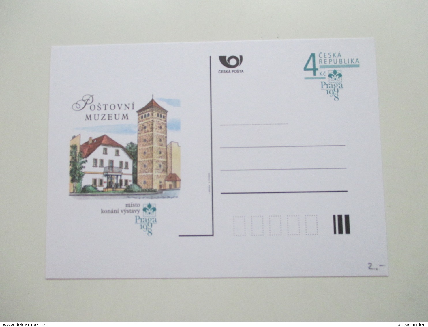 Tschechische Republik Posten GA Karten / BM Ausstellungen / Postfila 1990er Jahre - 2001 insgesamt 200 Stück ungebraucht