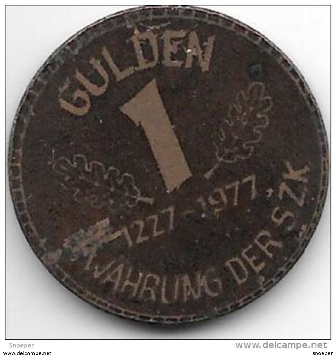 *notgeld Ebersbach 1 Gulden  1227 1977 Szk  Copper - Sonstige & Ohne Zuordnung