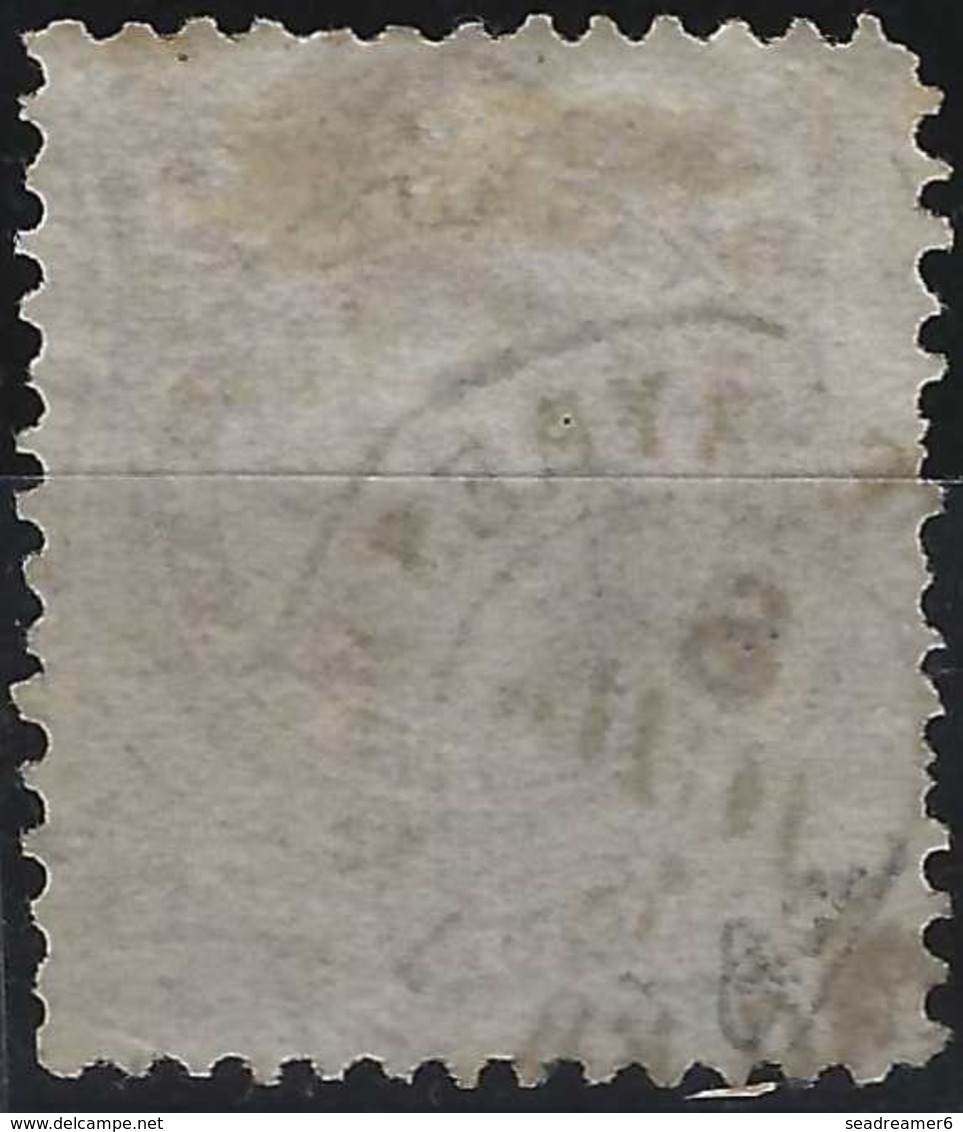 ARGENTINE 1879 N°38 8 Centavos Oblitéré Càd Français Hexagonale Buenos Ayres/ Ligne De Paquebot, RR Signé Calves - Gebraucht