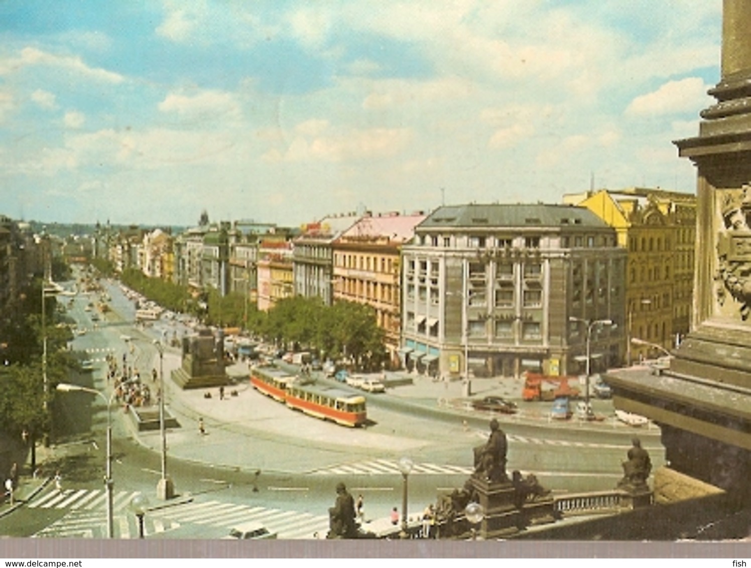 Czechoslovakia & Circulated, Praha, Wenceslas Square, Maputo Moçambique  1977 (6576) - Monuments