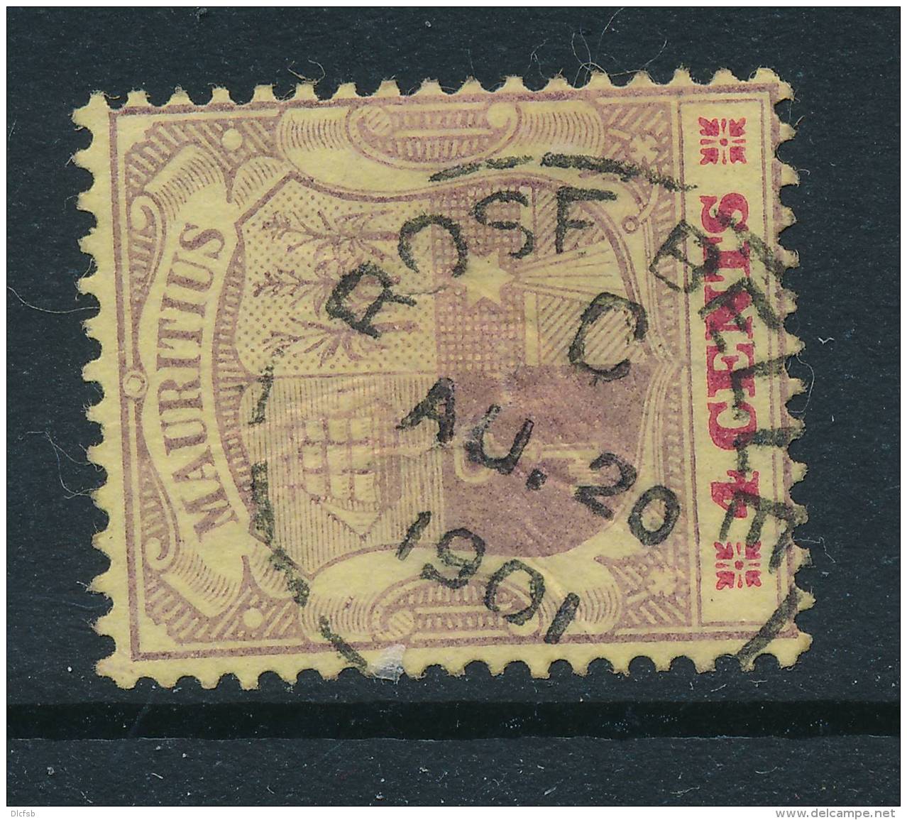 MAURITIUS, Postmark ROSE BELLE - Maurice (...-1967)