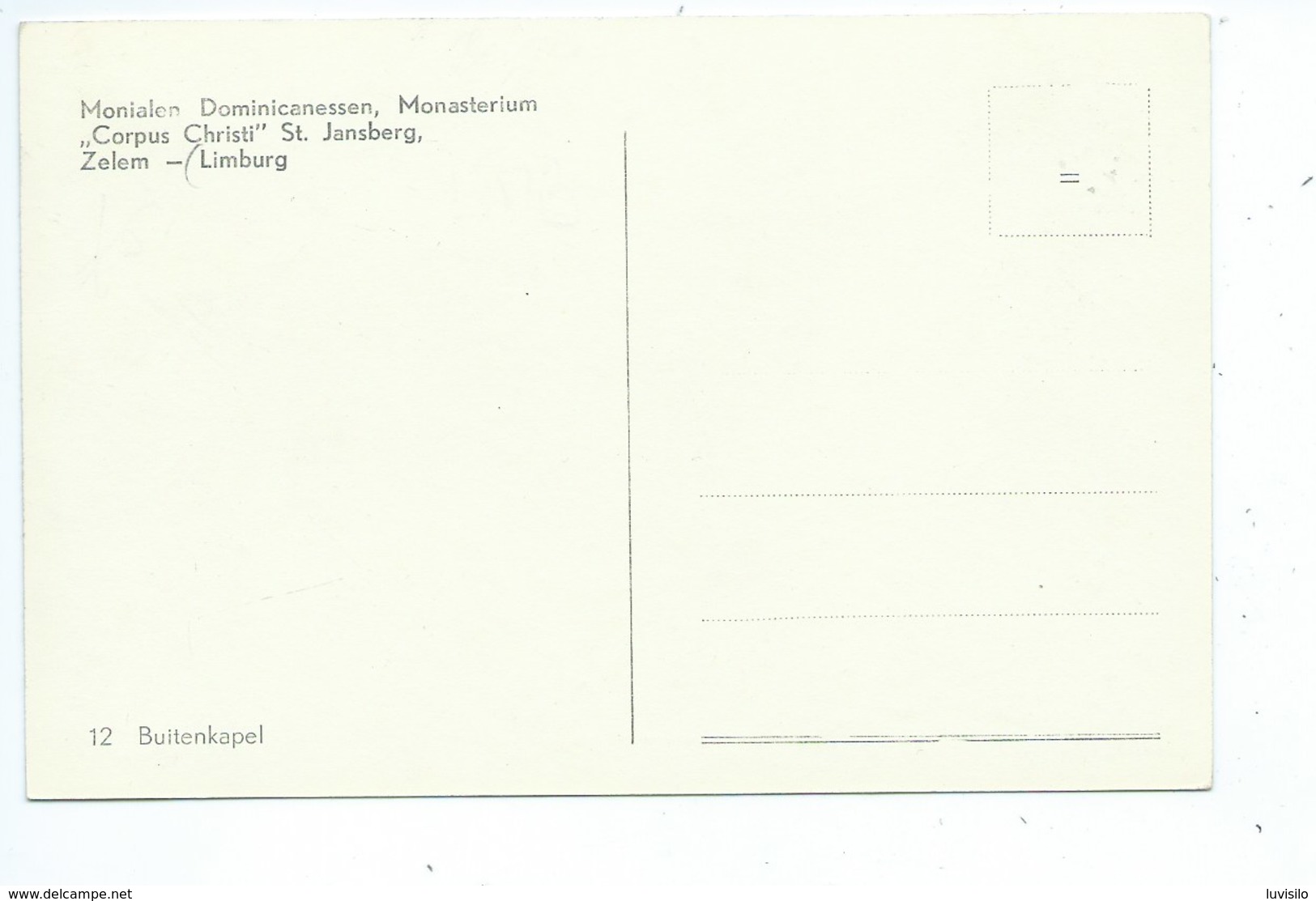 Zelen Monialen Dominicanessen  Monasterium Corpus Christi St Jansberg - Halen