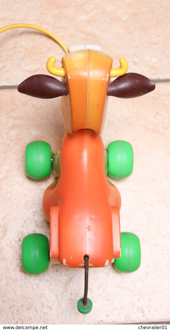 Fisher-Price_09_vache_cow_#132_’70s - Jouets Anciens