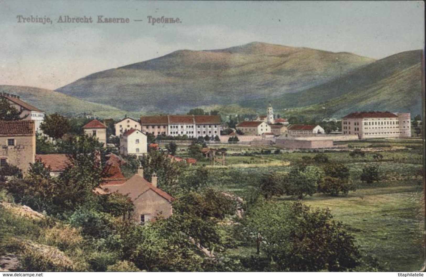 CPA Bosnie Herzégovine Trebinje Albrecht Kaserne YT 67 CAD K U K Milit Post Trebinje 6 IV ? Kunsverlag Cappon Sarajevo - Bosnia And Herzegovina