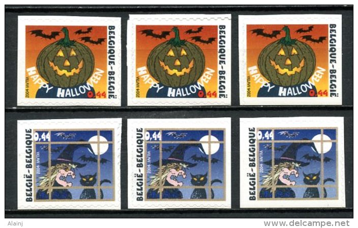 BE   3324 - 3324a - 3324b - 3325 - 3325a - 3325b   XX   ---    Haloweeen  --  Timbres Du Carnet B46 - Nuovi