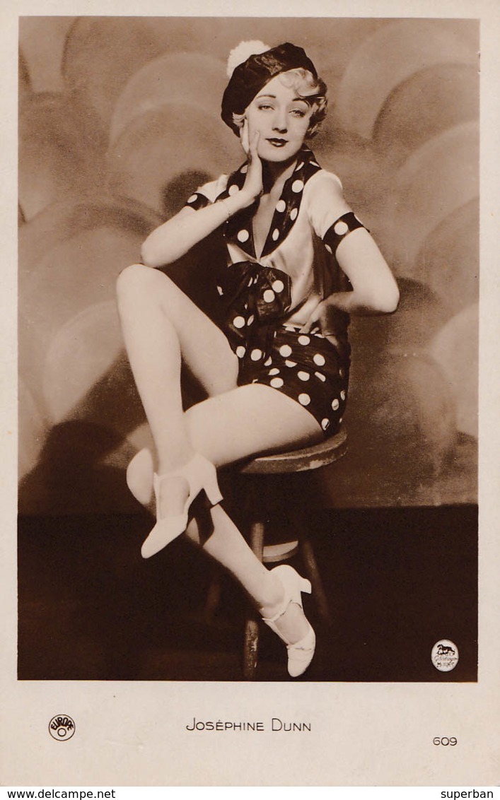 CINEMA - SEXY / PIN-UP - ACTRICE : JOSEPHINE DUNN - CARTE VRAIE PHOTO / REAL PHOTO ~ 1920 - '30 - EUROPE (aa001) - Attori