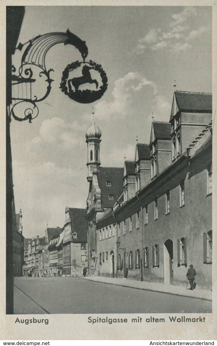 004969  Augsburg - Spitalgasse Mit Altem Wollmarkt - Augsburg