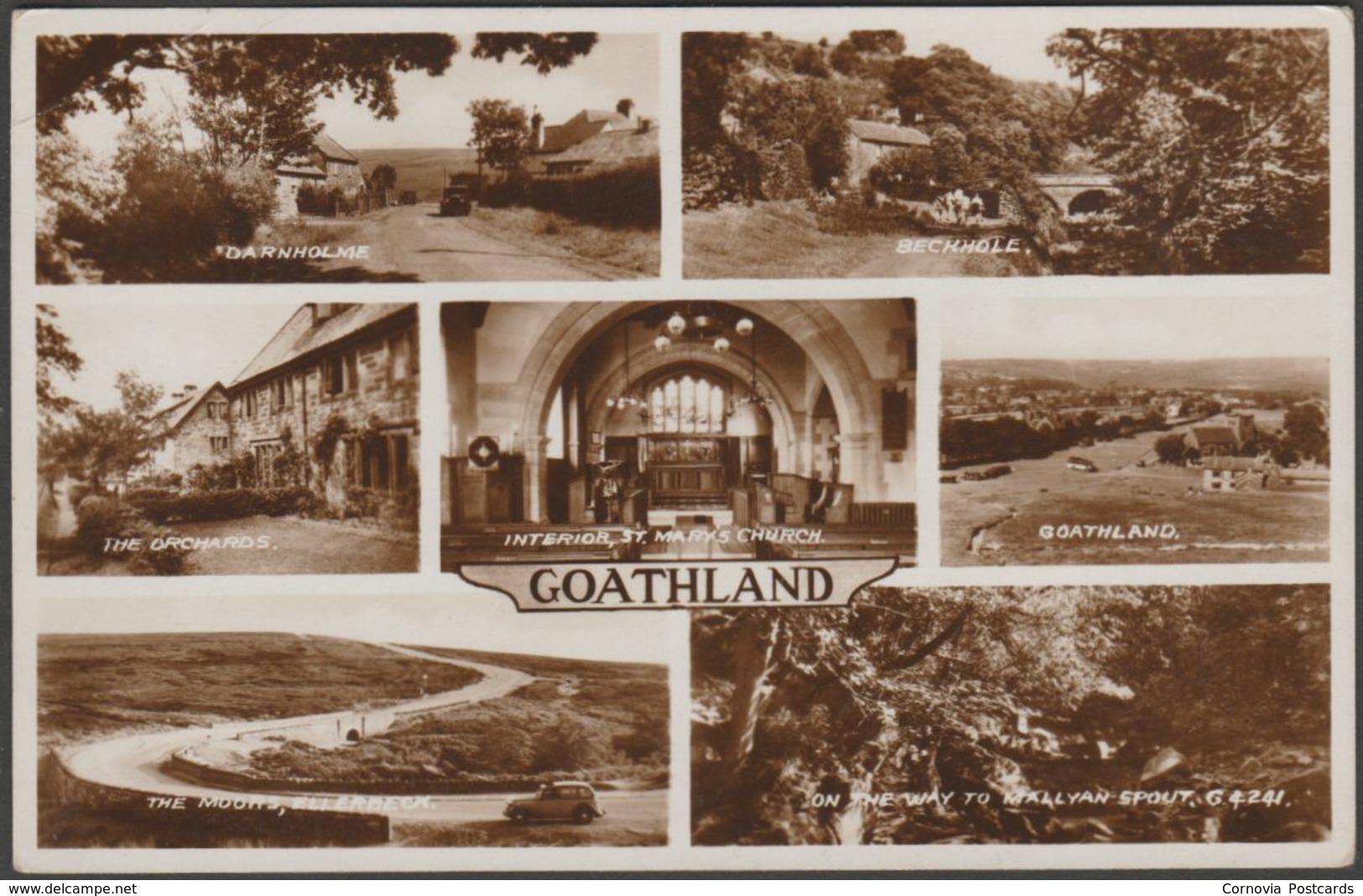 Multiview, Goathland, Yorkshire, 1935 - Valentine's RP Postcard - Other & Unclassified