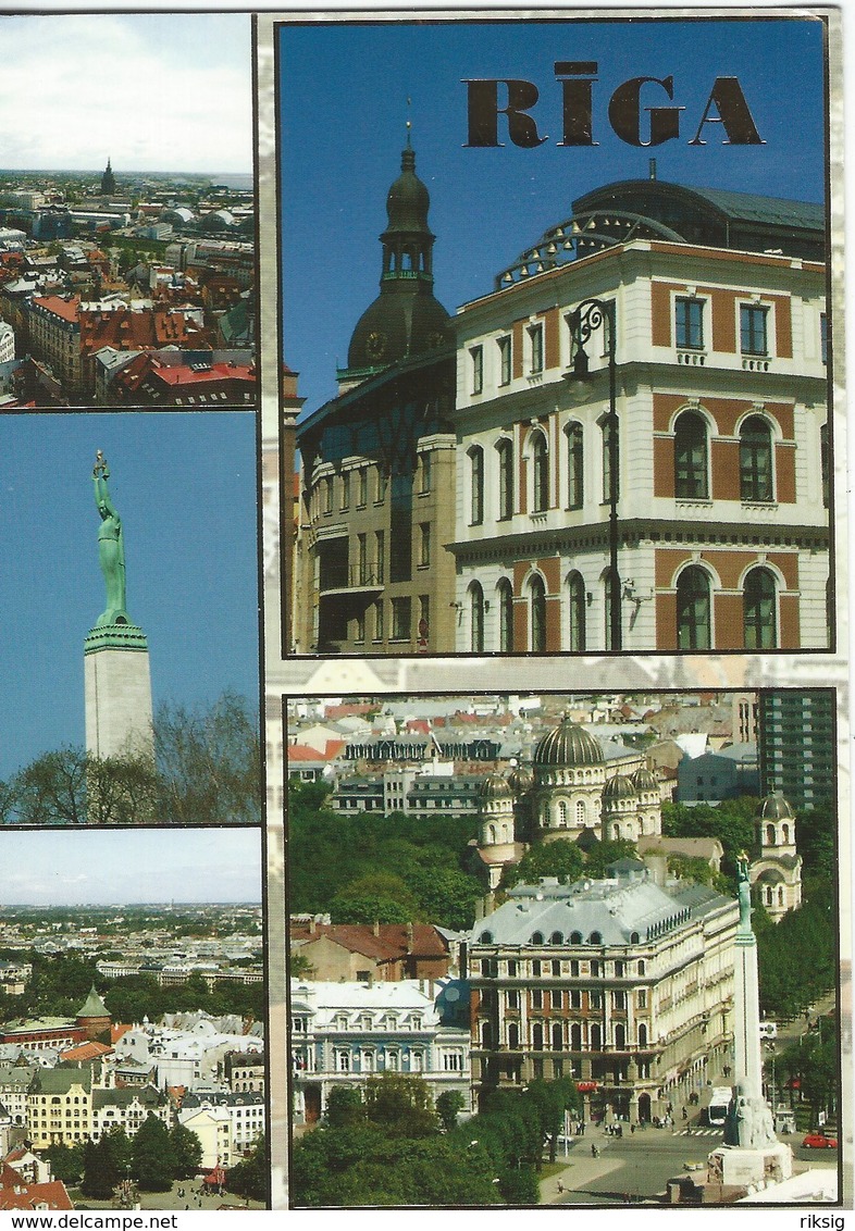 Riga Views.  Card Sent To Denmark. Latvia.  # 07810 - Latvia