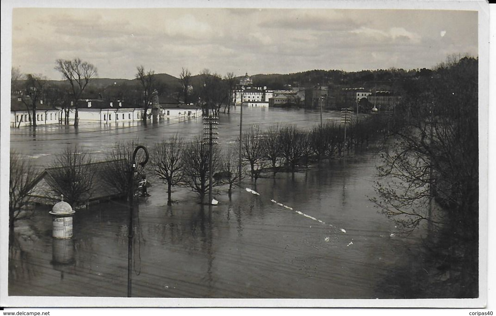 Photo Cpa -Inondation Wilno- Art: J.Lozinski - Polonia