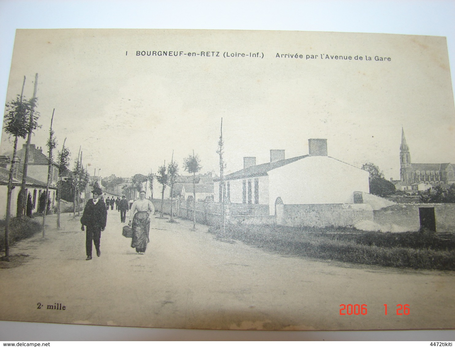 C.P.A.- Bourgneuf En Retz (44) - Arrivée Par L'Avenue De La Gare - 1922 - SUP (AN 35) - Bourgneuf-en-Retz