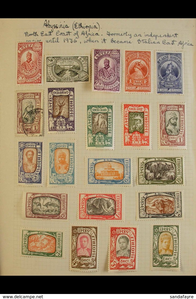 1841-1950's ATTRACTIVE WORLD COLLECTION WITH INTERESTING CONTENTS  In A Small Album Last Collected Over 50 Years Ago, Ma - Sonstige & Ohne Zuordnung