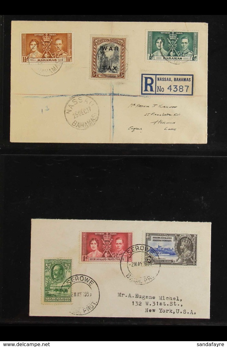 1937-40 "CORONATION" COVERS COLLECTION  An Interesting Collection Of British Commonwealth Covers Bearing Various 1937 Co - Ohne Zuordnung