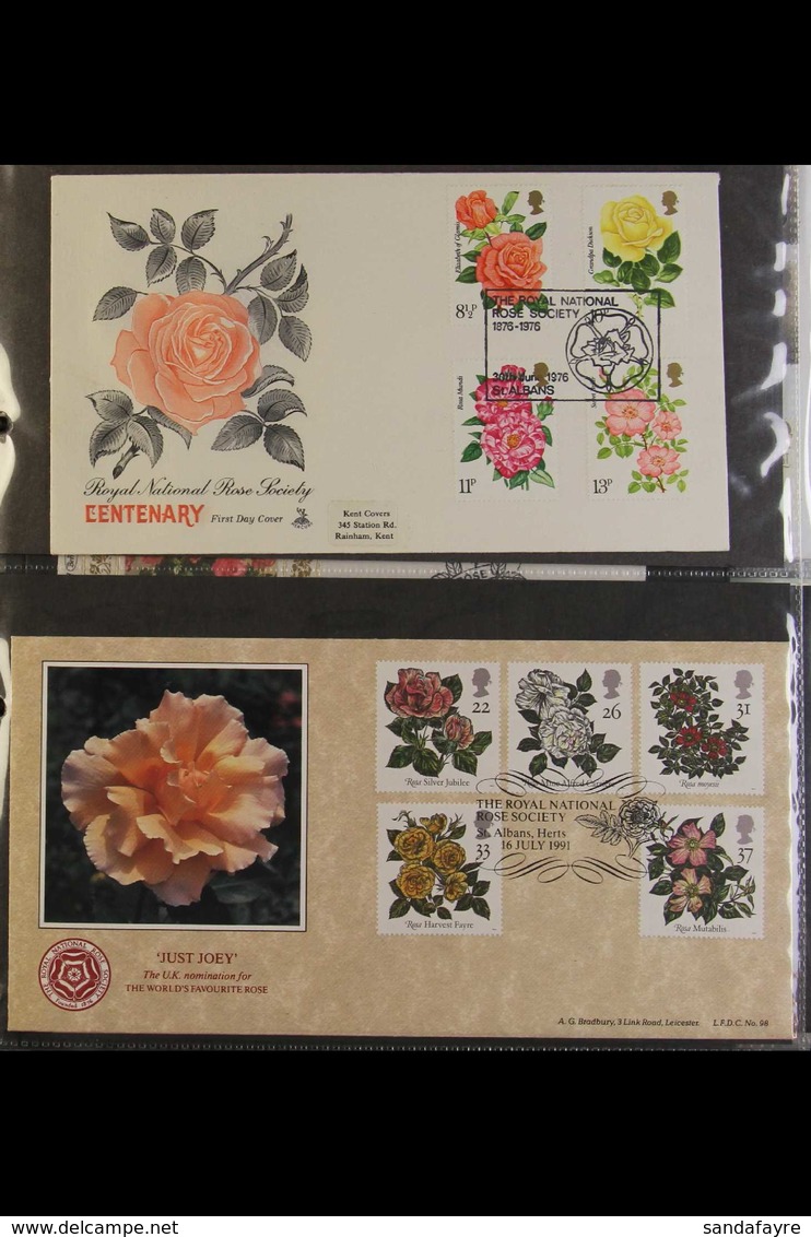 FLOWERS ON STAMPS AND COVERS COLLECTION  1967-2004 World Thematic Collection Of Mint And Used Stamps Plus A Good Range O - Ohne Zuordnung