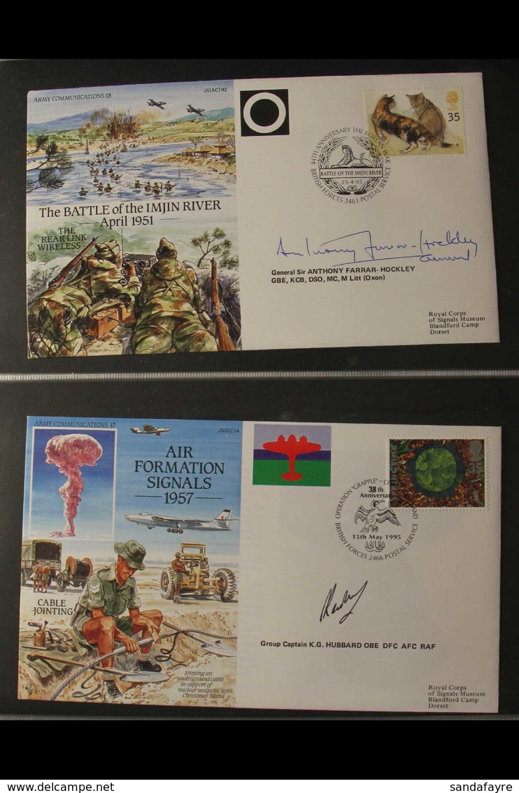 MILITARY  1980s-2000s COMMONWEALTH COVERS COLLECTION Presented In An Album With Matching Slipcase. Includes A Selection  - Zonder Classificatie