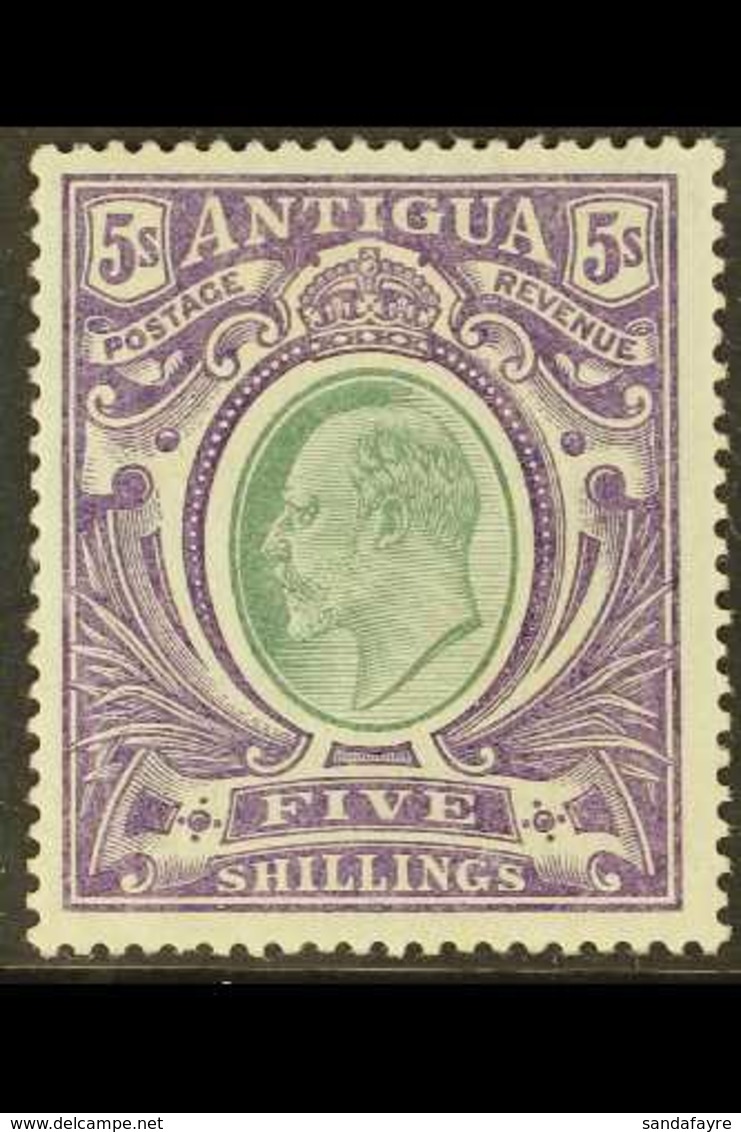 1907  5s Grey Green & Violet, CC Wmk, SG 40, Fine Mint For More Images, Please Visit Http://www.sandafayre.com/itemdetai - Altri & Non Classificati