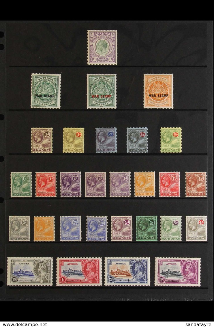 1913-36 MINT KGV COLLECTION  Presented On A Stock Page That Includes 1913 5s, 1916-18 War Stamp Opt'd Set, 1921-29 MCA W - Andere & Zonder Classificatie