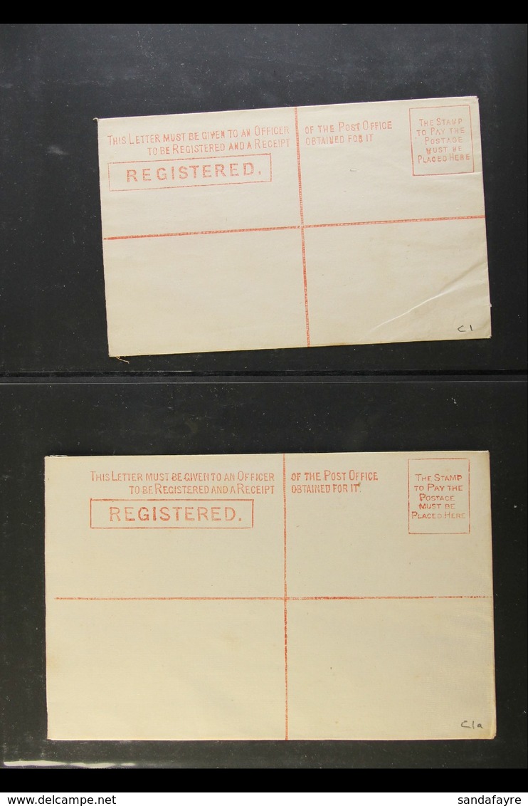 NEW SOUTH WALES  POSTAL STATIONERY 1880-1898 Fine Unused All Different Collection Of REGISTERED ENVELOPES. Strongly Repr - Altri & Non Classificati