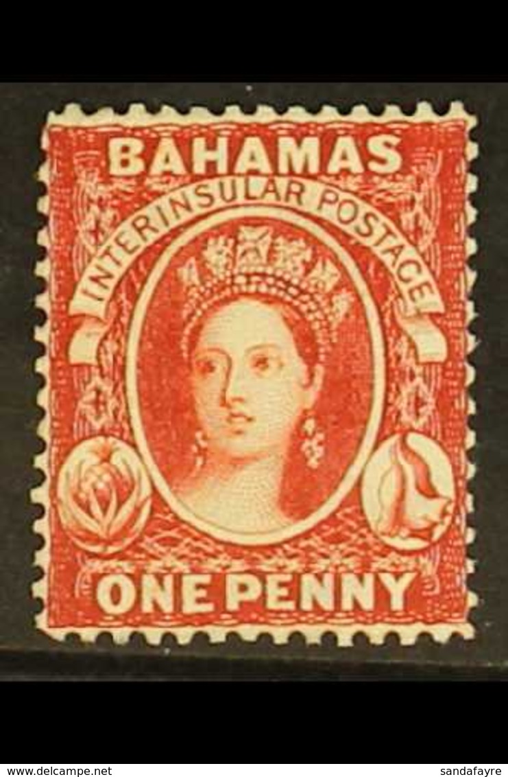 1863-77  1d Scarlet-vermilion, Deeper Shade, Wmk Crown CC REVERSED, Perf.14, SG 33x, Never Hinged Mint, BP Basel Certifi - Andere & Zonder Classificatie