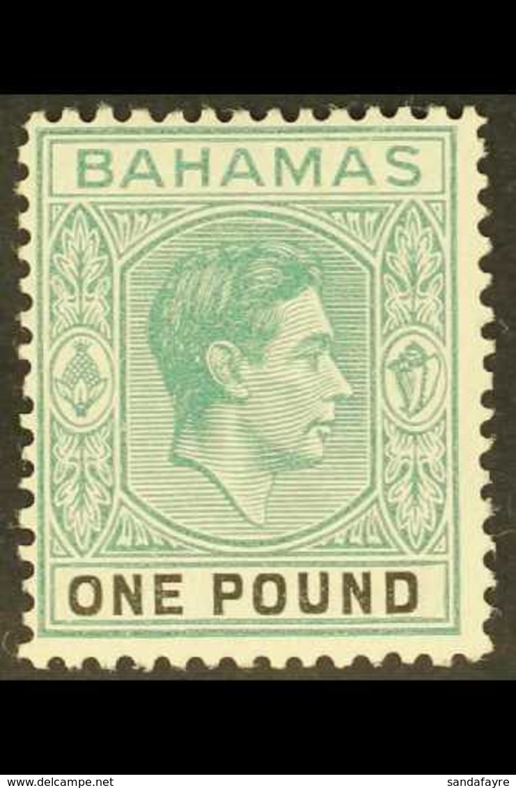 1938-52  £1 Grey-green & Black Ordinary Paper, SG 157b, Fine Mint, Very Fresh. For More Images, Please Visit Http://www. - Andere & Zonder Classificatie