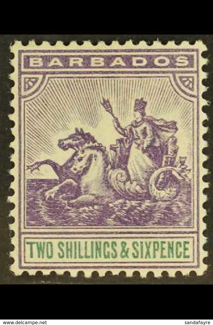 1892-1903  2s6d Violet & Green, SG 115, Fine Mint For More Images, Please Visit Http://www.sandafayre.com/itemdetails.as - Barbados (...-1966)