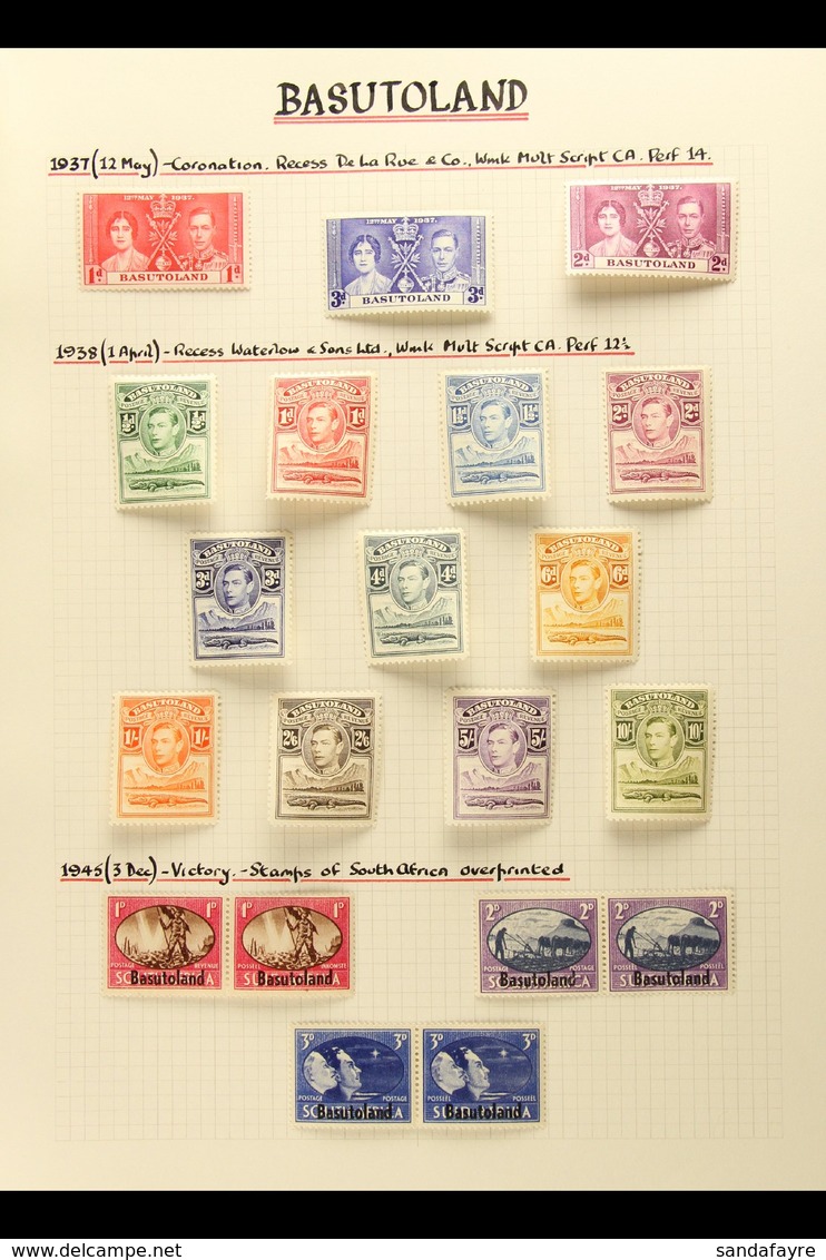 1937-66 SUPERB MINT COLLECTION WITH ADDITIONAL DEFINITIVE SHADES AND VARIETIES  A Beautifully Written Up Collection On P - Other & Unclassified