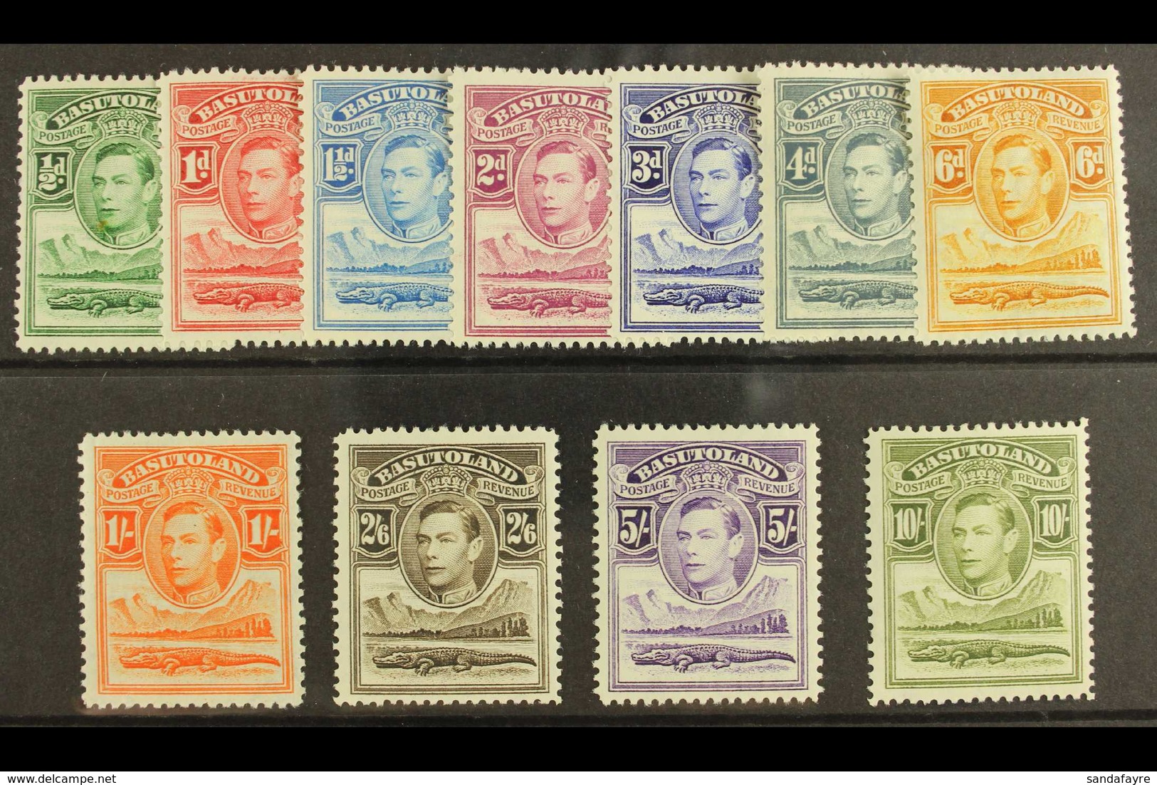 1938  Complete Definitive Set, SG 18/28, Very Fine Mint. (11 Stamps) For More Images, Please Visit Http://www.sandafayre - Altri & Non Classificati