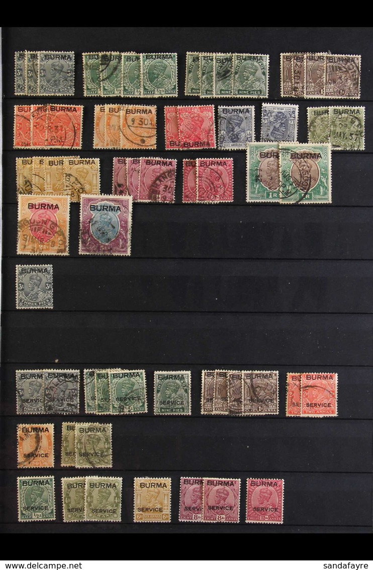 1937-1969 ATTRACTIVE COLLECTION  In A Stockbook, Mint & Used Stamps With Light Duplication (often Both Mint & Used Examp - Birma (...-1947)