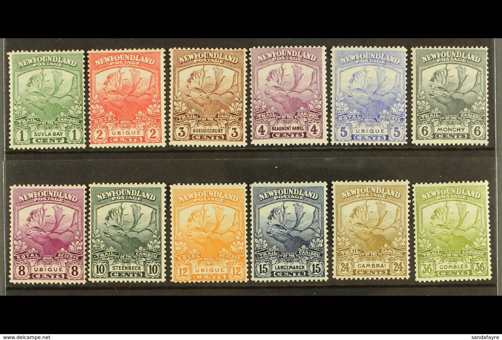1919  Newfoundland Contingent Complete Set, SG 130/141, Very Fine Mint. (12 Stamps) For More Images, Please Visit Http:/ - Autres & Non Classés