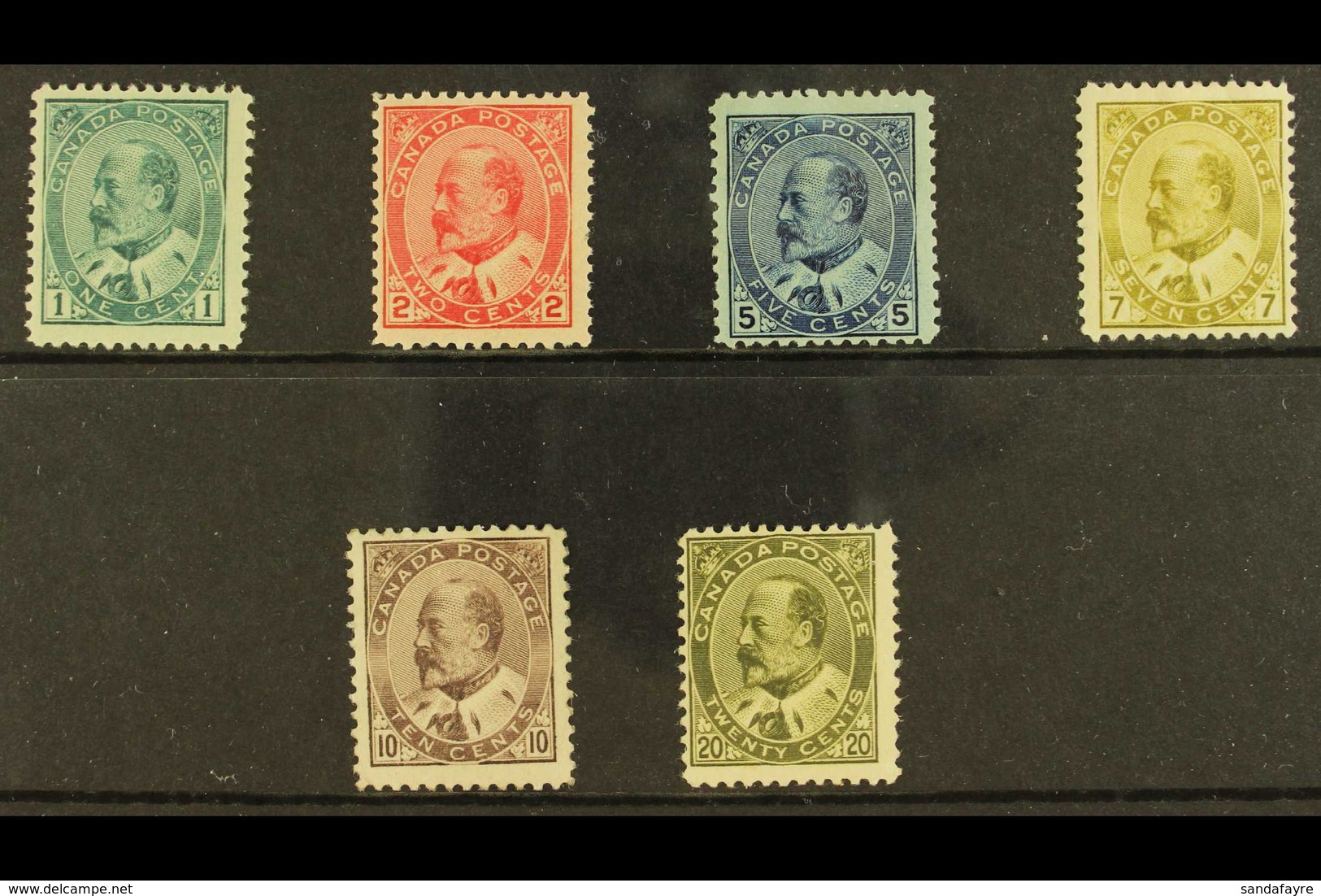 1903-12  Ed VII Set Complete To 20c Deep Olive, SG 173/186, Very Fine And Fresh Mint. (6 Stamps) For More Images, Please - Andere & Zonder Classificatie
