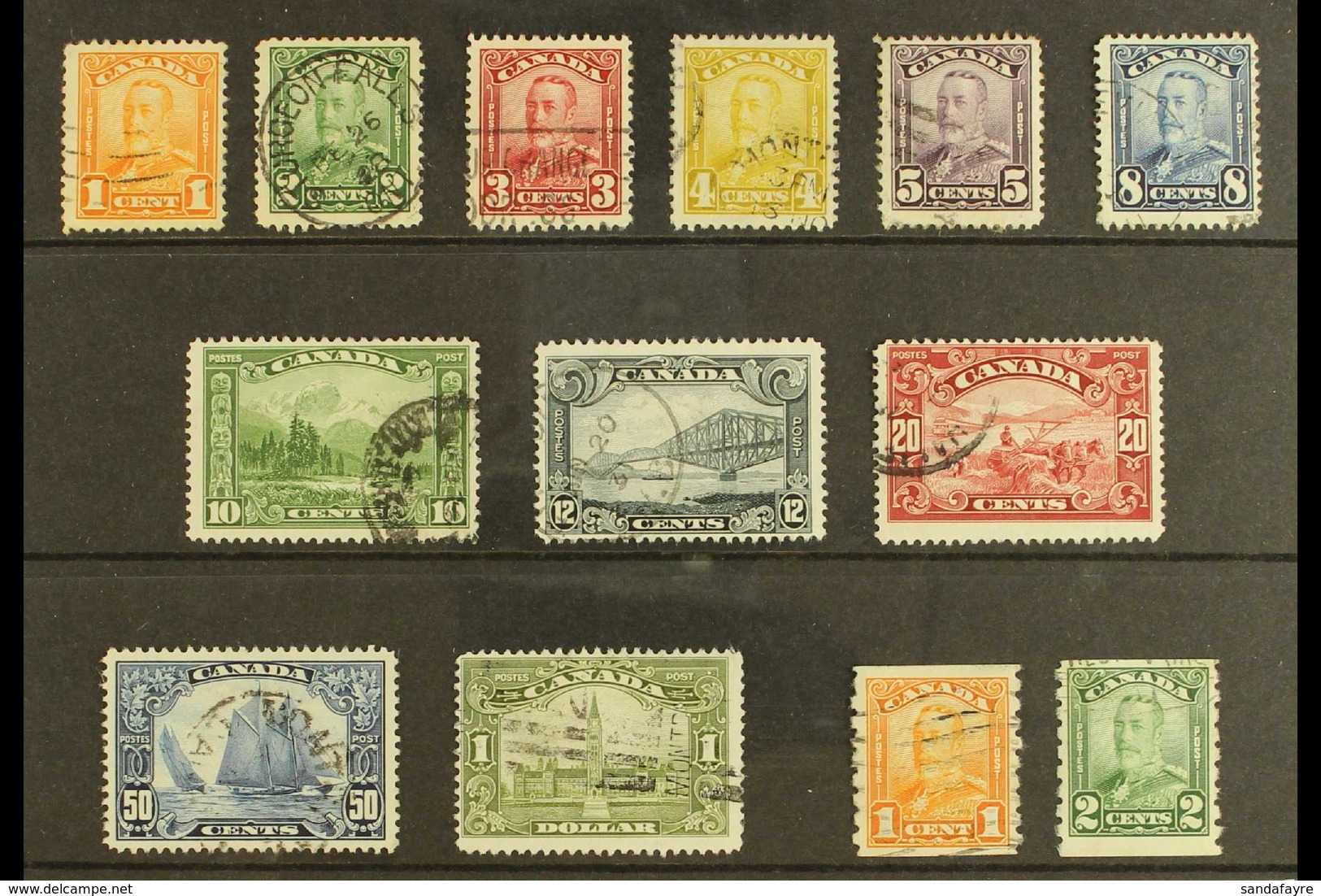 1928-29  Complete Definitive Set Plus 1c And 2c Coil Stamps, SG 273/285 Plus 286/287, Good To Fine Used, Generally With  - Altri & Non Classificati