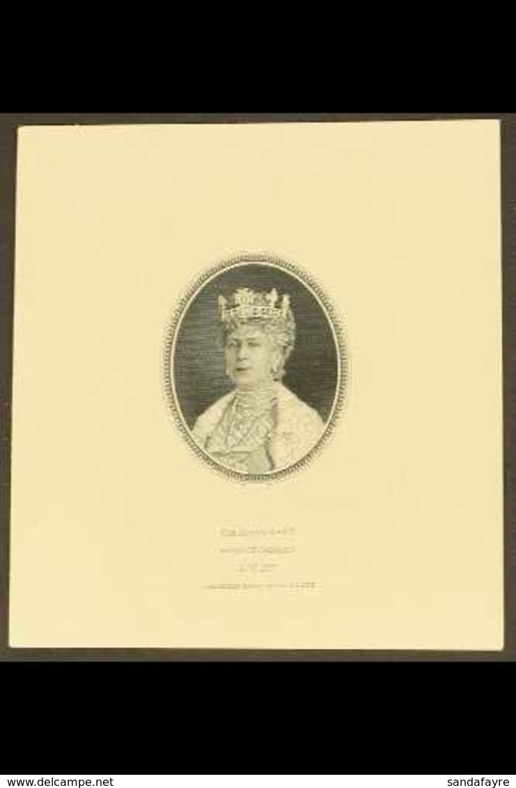 1935 SILVER JUBILEE  3c Queen Mary Die Proof Of The Portrait From The Right Hand Vignette, 85mmx90mm, on Card. Inscribed - Andere & Zonder Classificatie