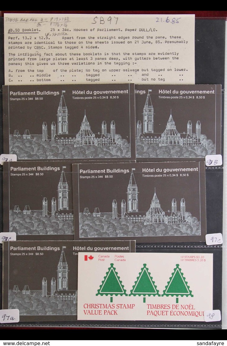 1977-1985 BOOKLET COLLECTION  Presented In Sleeved Pages In An Album, Light Duplication Including Paper Variants And Oth - Altri & Non Classificati