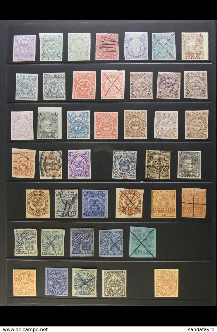 TELEGRAPH STAMPS  1881-1904 Good Mint Or Used Representation Of These Issues With A Mostly All Different Range, Includin - Kolumbien