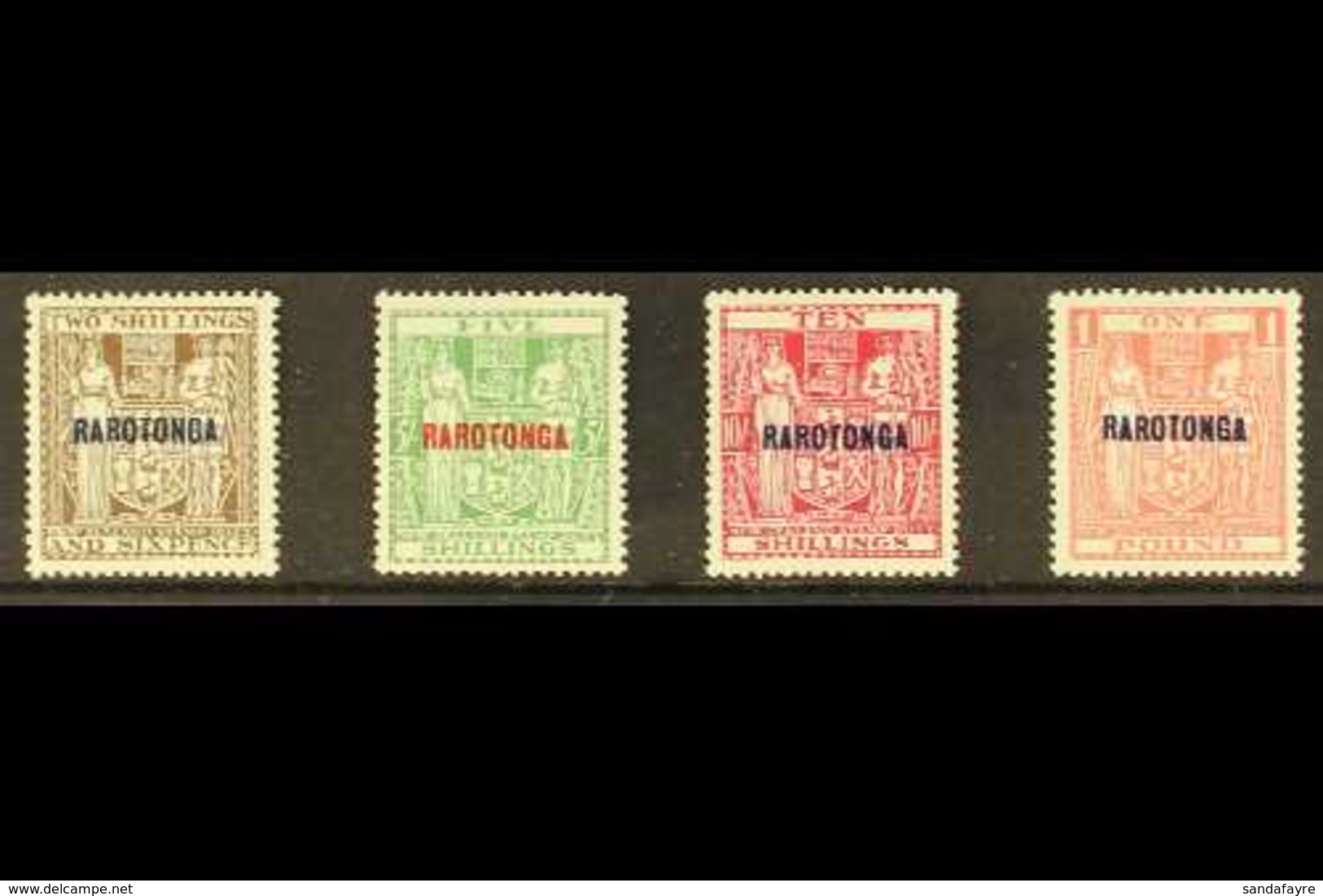 1931-32  Postal Fiscal "Rarotonga" Overprinted Set, SG 95/98, Very Fine Mint (4 Stamps) For More Images, Please Visit Ht - Cookeilanden