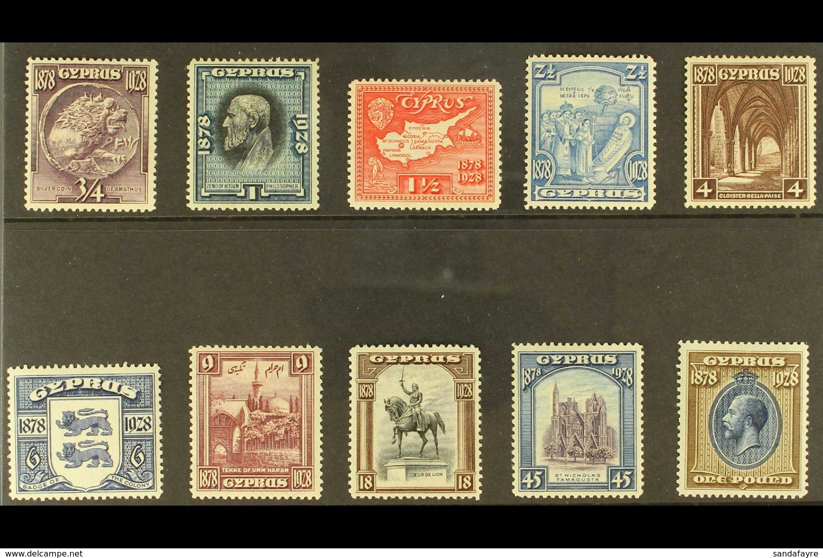 1928  50th Anniversary Of British Rule Complete Set, SG 123/32, Fine Fresh Mint. (10 Stamps) For More Images, Please Vis - Andere & Zonder Classificatie