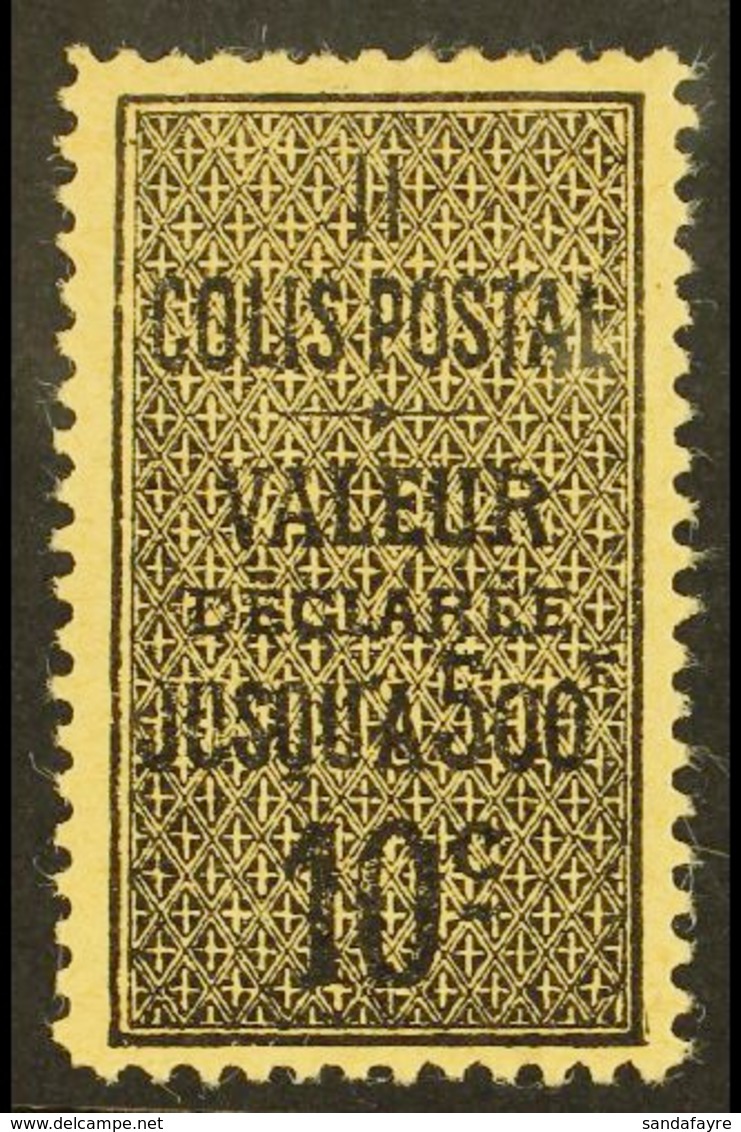 ALGERIA  PARCEL POST 1899 10c Black On Yellowish, Type I, Yv 2a, Very Fine Mint. For More Images, Please Visit Http://ww - Andere & Zonder Classificatie